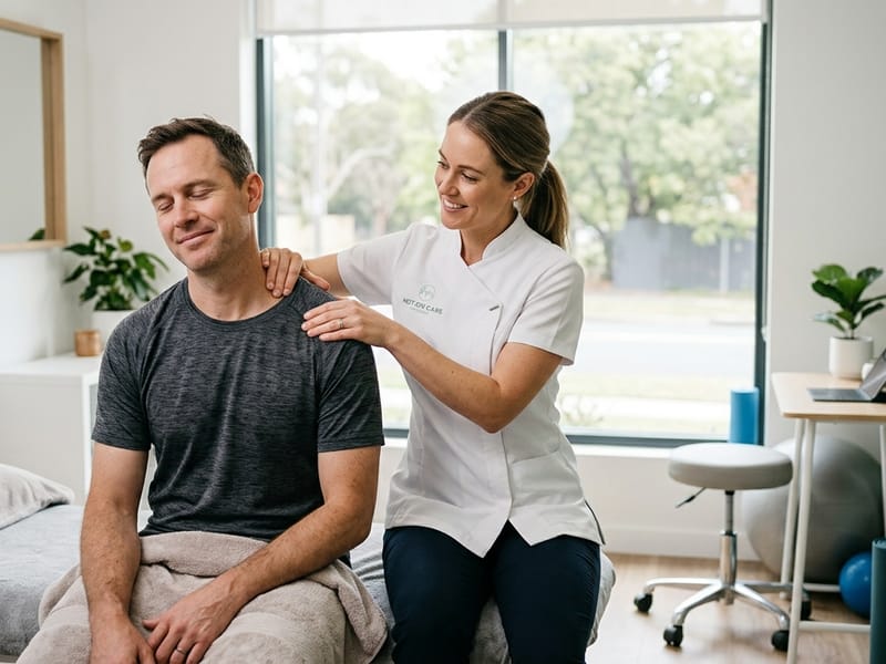 Physiotherapy treatment session at Arora Pain Centre